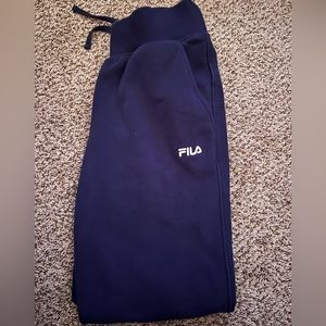 Navy Blue Fila Sweatpants